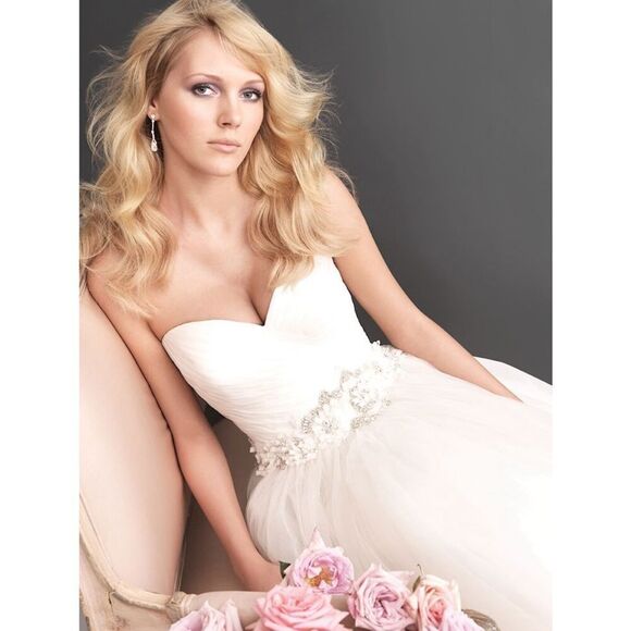 Allure Romance Strapless Ball Bridal Gown 2607 - Picture 3 of 16